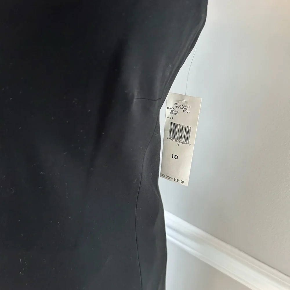 NWT Jones New York black dress with bow detail on back - Picture 3 of 10